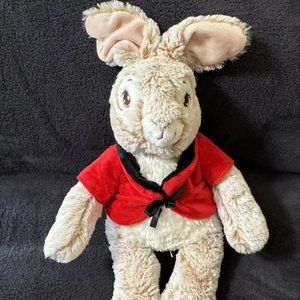 Dan Dee Peter Rabbit Flopsy 16”Plush Bunny Red Coat Soft Stuffed Animal Soft